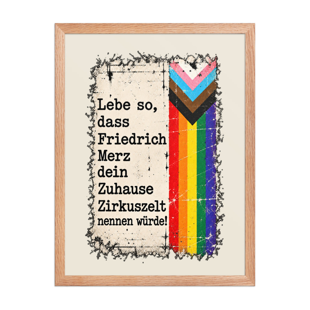 KA Studio Color P2 – Red Oak / 18″×24″ / V15031 – Vorderansicht | Originalmotiv | Artwork MERZ V08 / Rueckendruck geprueft