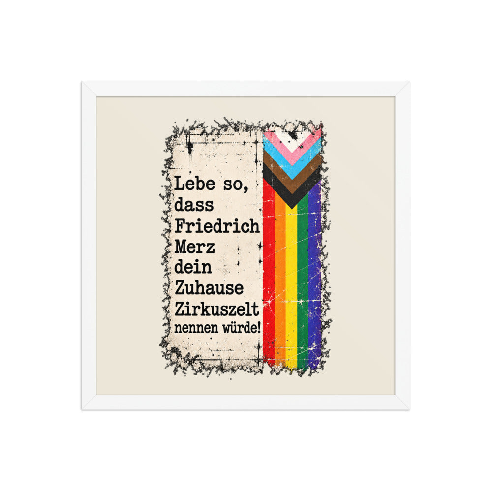 KA Studio Color P2 – White / 16″×16″ / V10758 – Vorderansicht | Originalmotiv | Artwork MERZ V08 / Rueckendruck geprueft