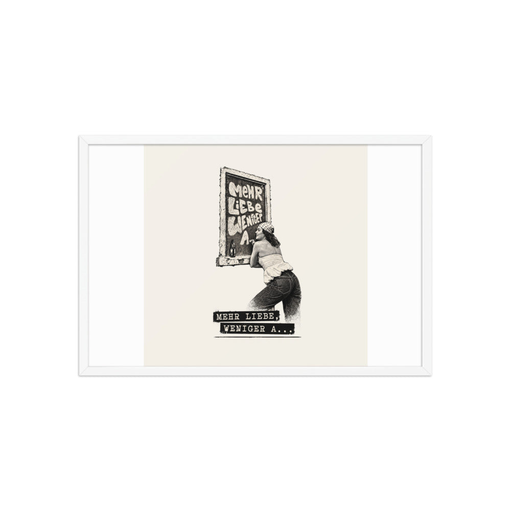 Neele – Gerahmtes Poster auf verbessertem mattem Papier · White · Vorderansicht | Originalmotiv