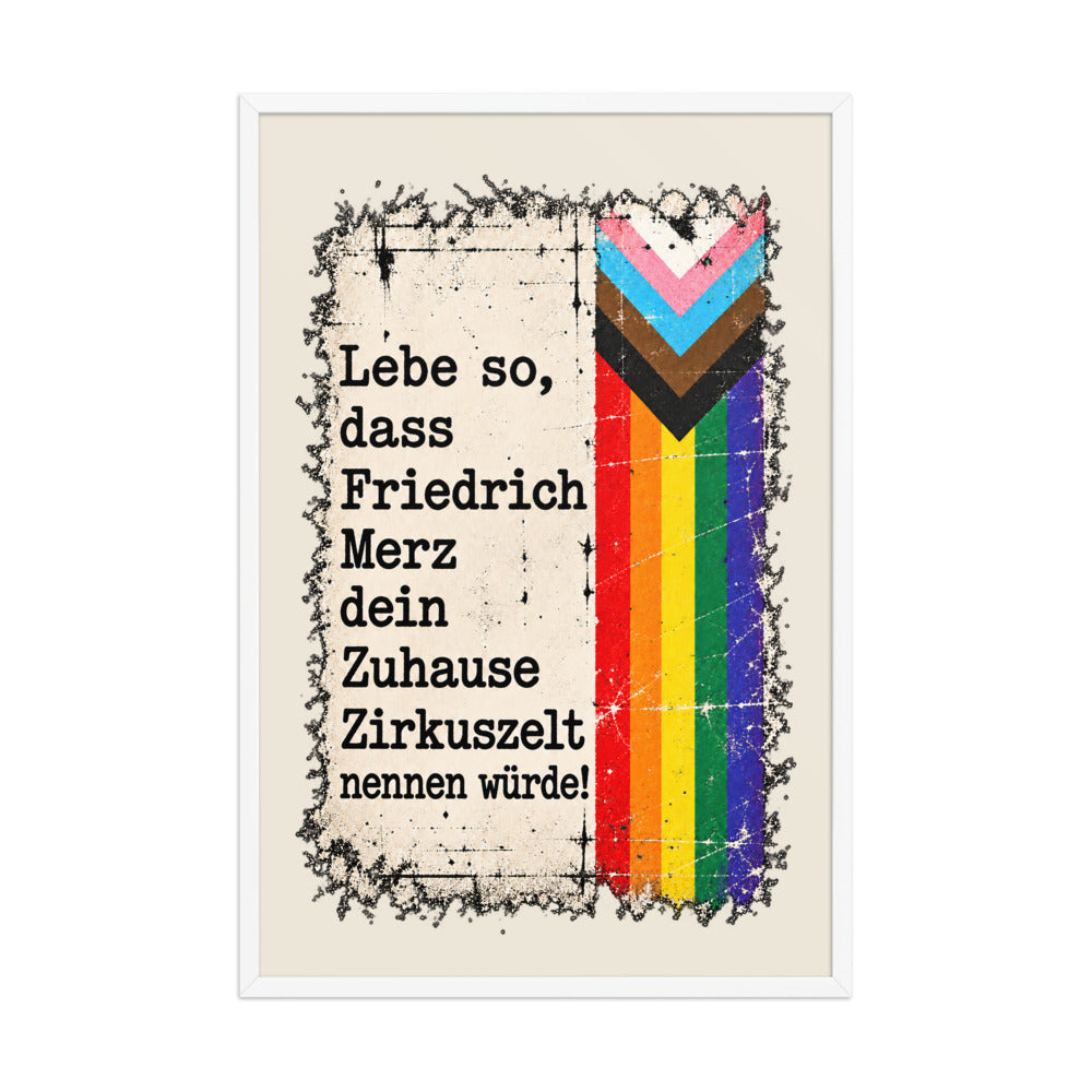 KA Studio Color P2 – White / 24″×36″ / V10750 – Vorderansicht | Originalmotiv | Artwork MERZ V08 / Rueckendruck geprueft