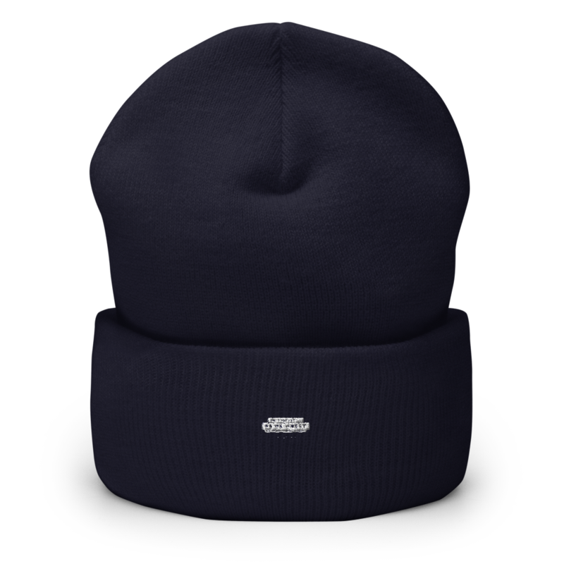 Sonderedition „Wir sind mehr“ – Mütze mit Umschlag · Navy · cuffed-beanie-navy-front-6aa154e32a3b2.png