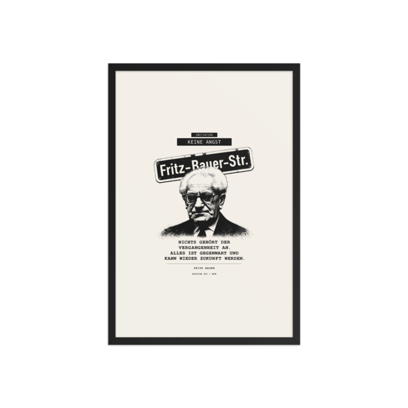 Fritz Bauer – Gerahmtes Poster auf verbessertem mattem Papier · Black · enhanced-matte-paper-framed-poster-(in)-black-20x30-front-6aa1ab6fd46ce.png