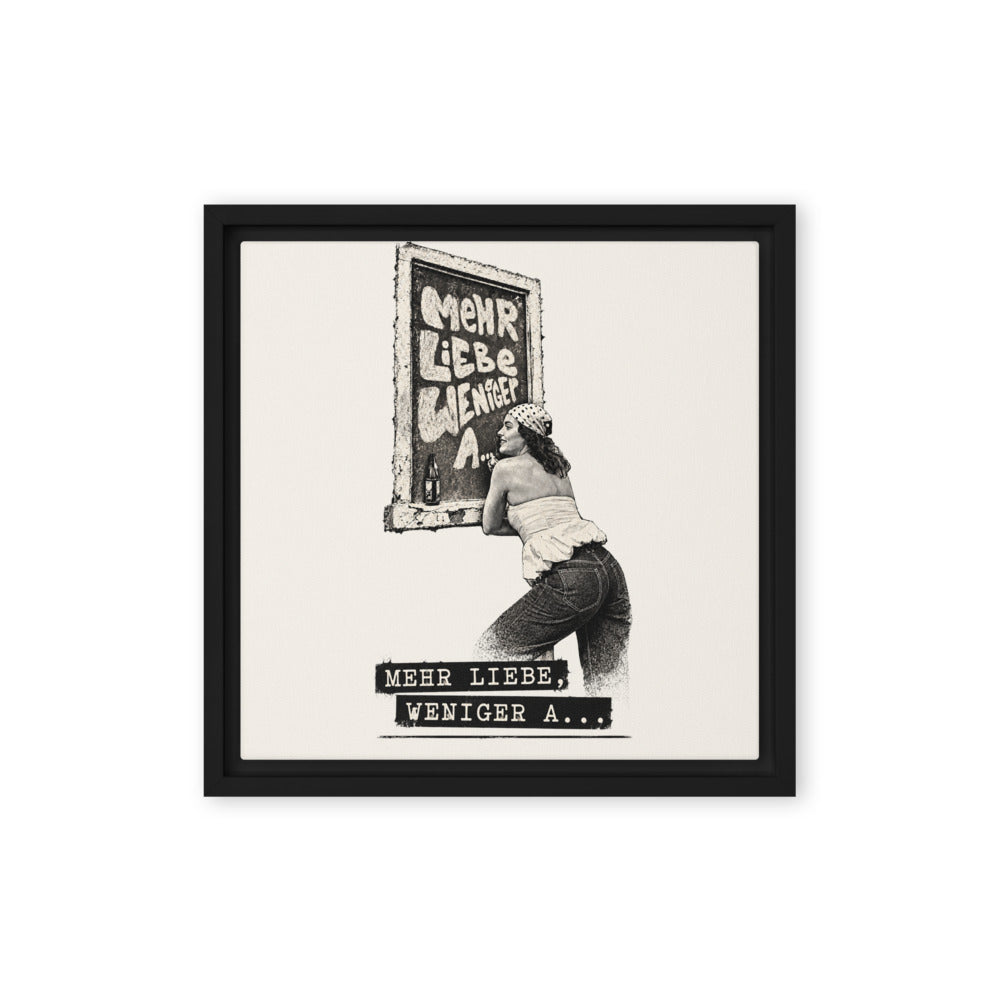 Neele – Gerahmte Leinwand · Black · Vorderansicht | Originalmotiv