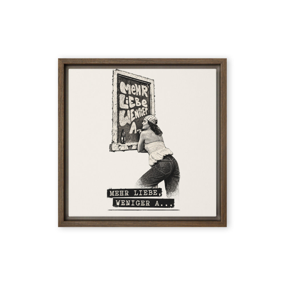 Neele – Gerahmte Leinwand · Brown · Vorderansicht | Originalmotiv