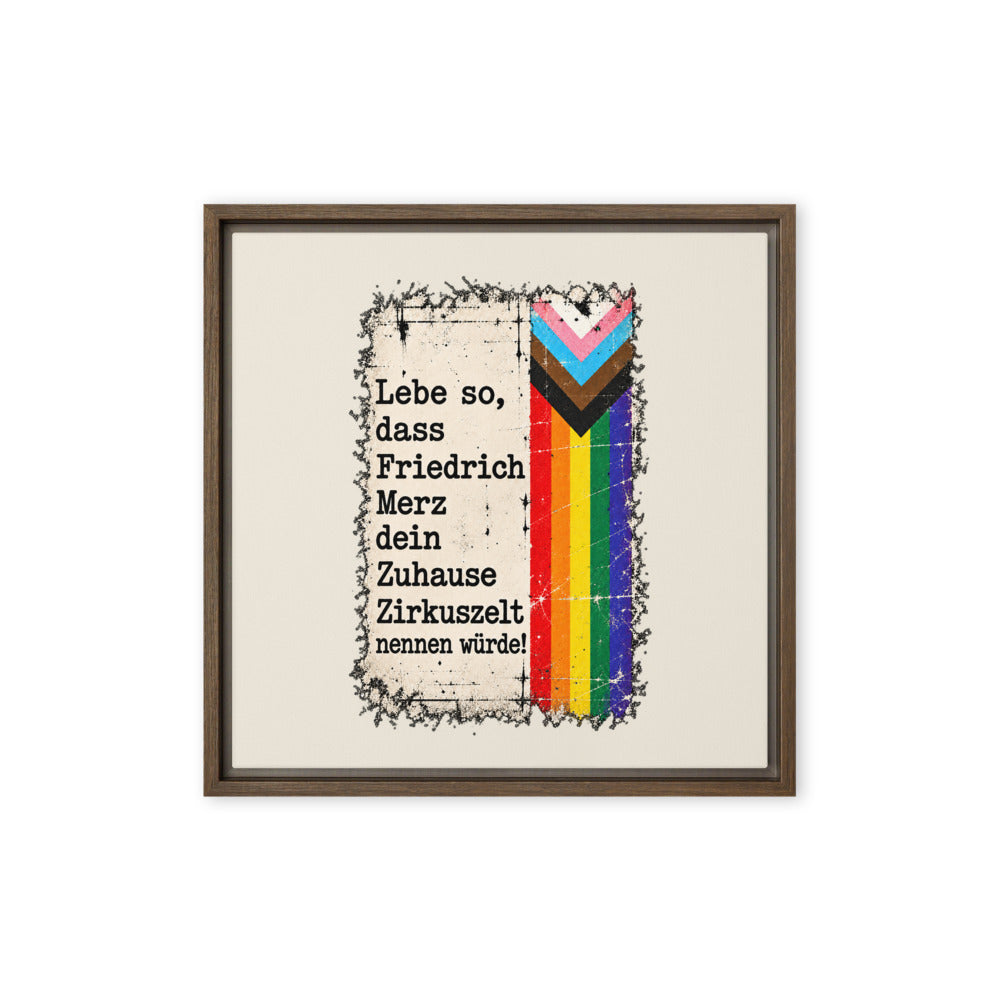 KA Studio Color P614 – Brown / 16″×16″ / V16042 – Vorderansicht | Originalmotiv | Artwork MERZ V08 / Rueckendruck geprueft