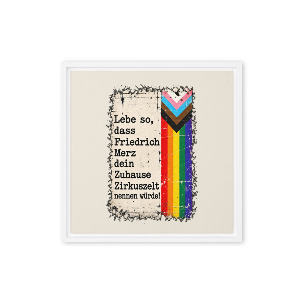 KA Studio Color P614 – White / 16″×16″ / V15697 – Vorderansicht | Originalmotiv | Artwork MERZ V08 / Rueckendruck geprueft