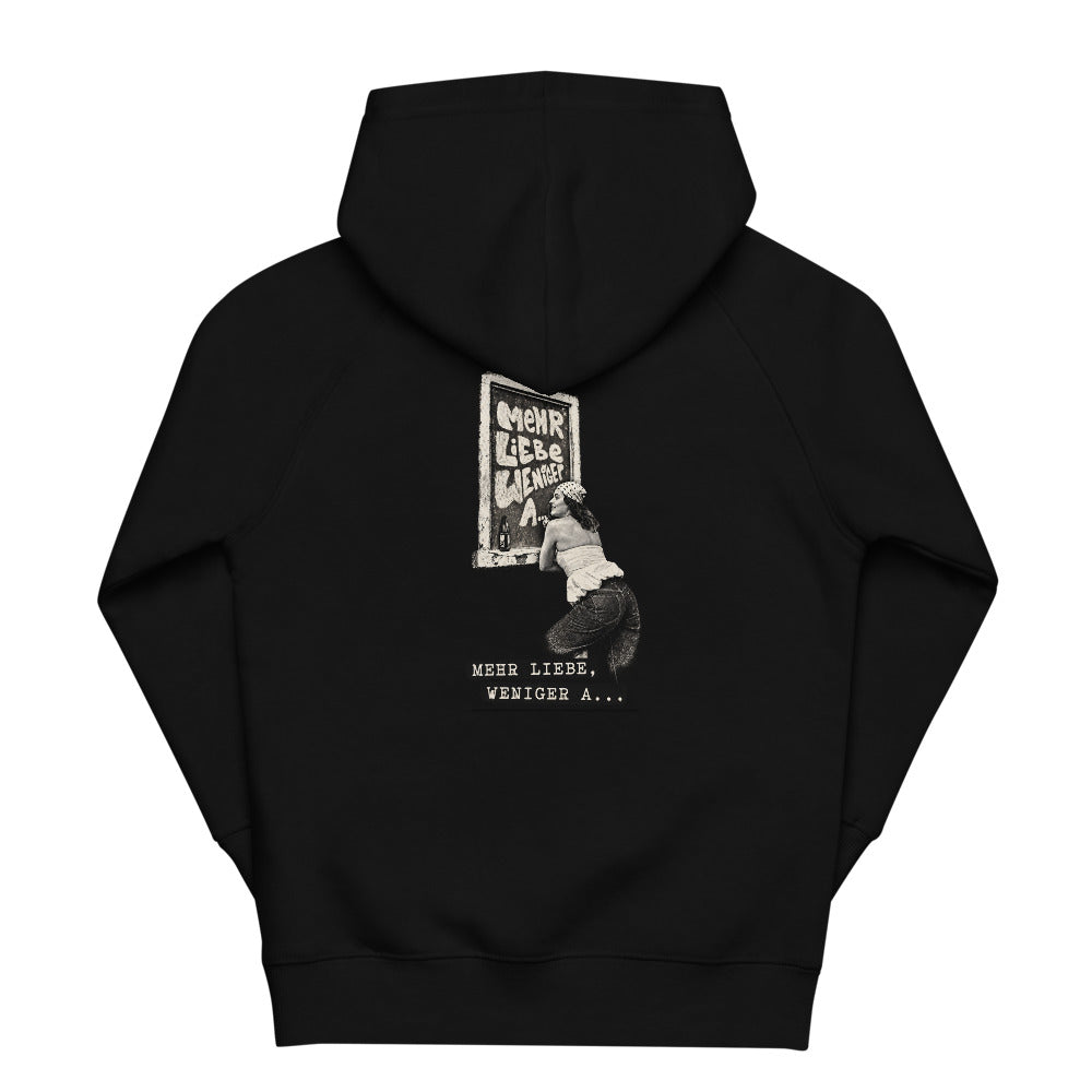 Neele – Bio-Hoodie für Kinder · Black · Rückansicht | Originalmotiv