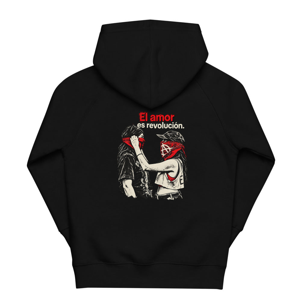 KA Studio Color P483 – Black – Rückansicht | Originalmotiv | Artwork EL AMOR V02 / Kapuzenfreie Rueckendruckflaeche