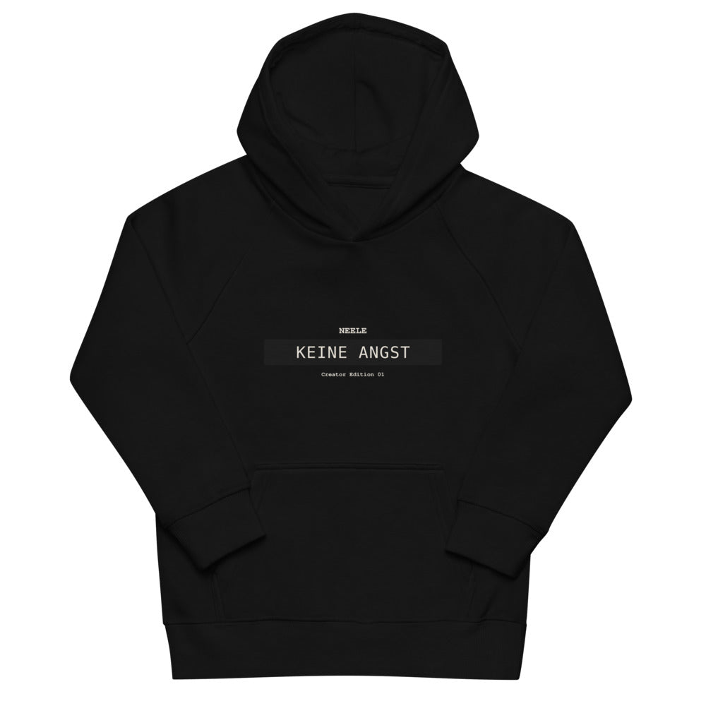 Neele – Bio-Hoodie für Kinder · Black · Vorderansicht | Originalmotiv