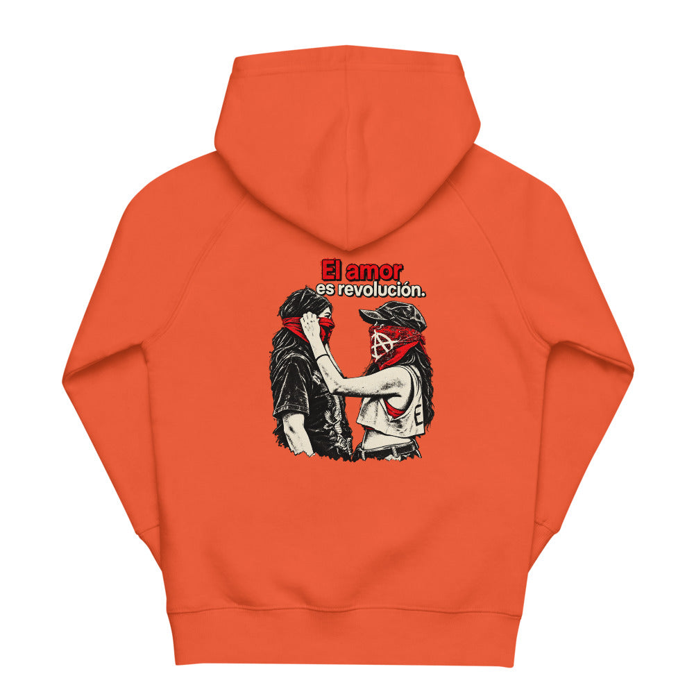 KA Studio Color P483 – Burnt orange – Rückansicht | Originalmotiv | Artwork EL AMOR V02 / Kapuzenfreie Rueckendruckflaeche