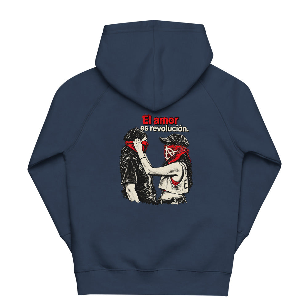 KA Studio Color P483 – French Navy – Rückansicht | Originalmotiv | Artwork EL AMOR V02 / Kapuzenfreie Rueckendruckflaeche