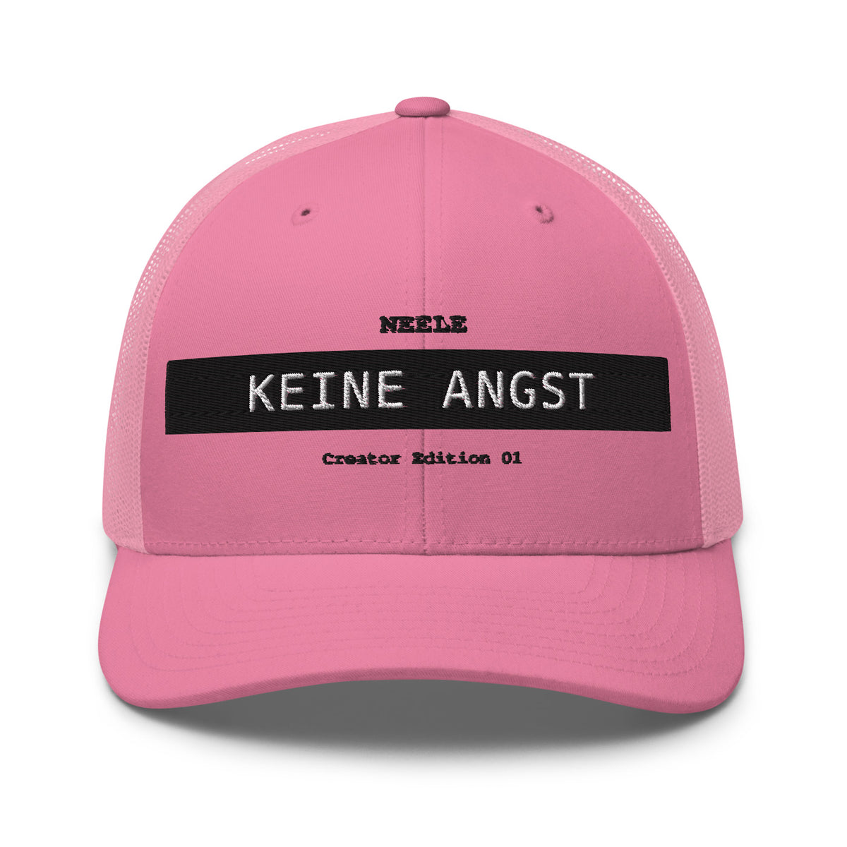 Neele – Retro-Trucker-Cap · Pink · Vorderansicht | Originalmotiv