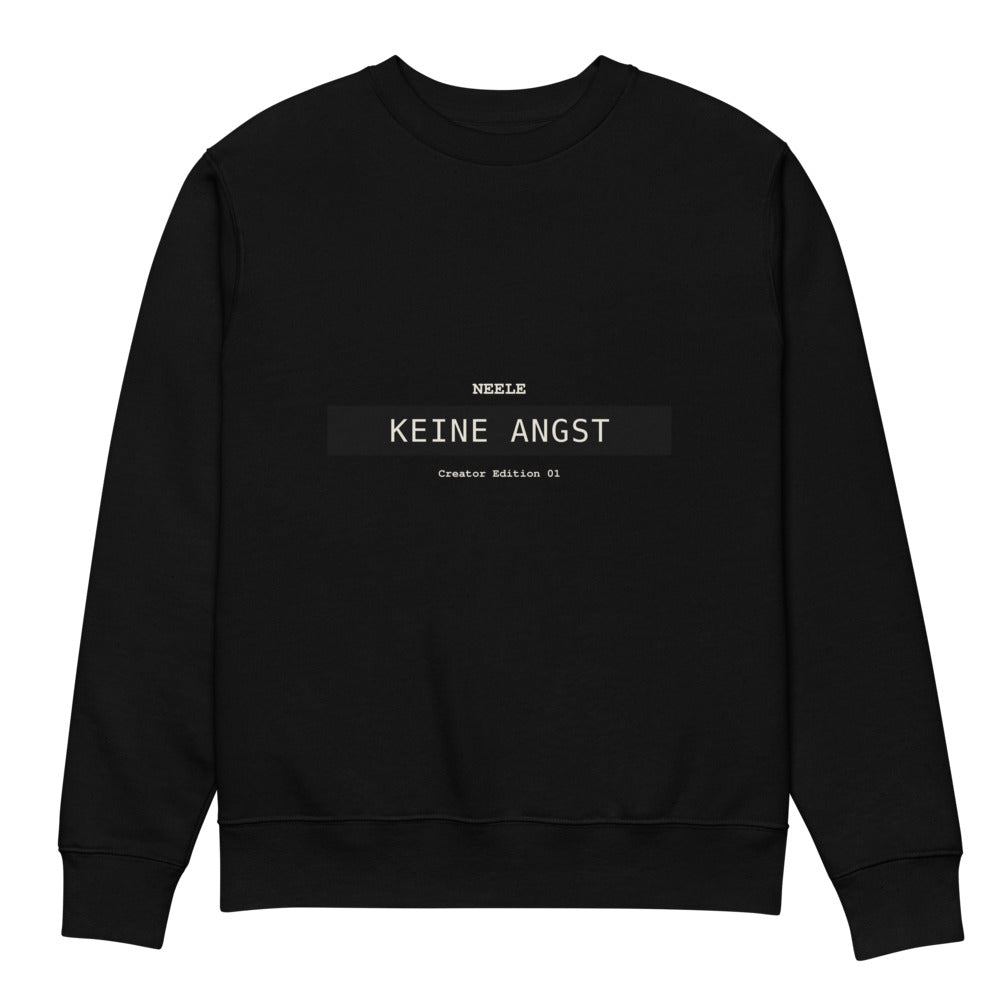Neele – Unisex Bio-Pullover · Black · Vorderansicht | Originalmotiv
