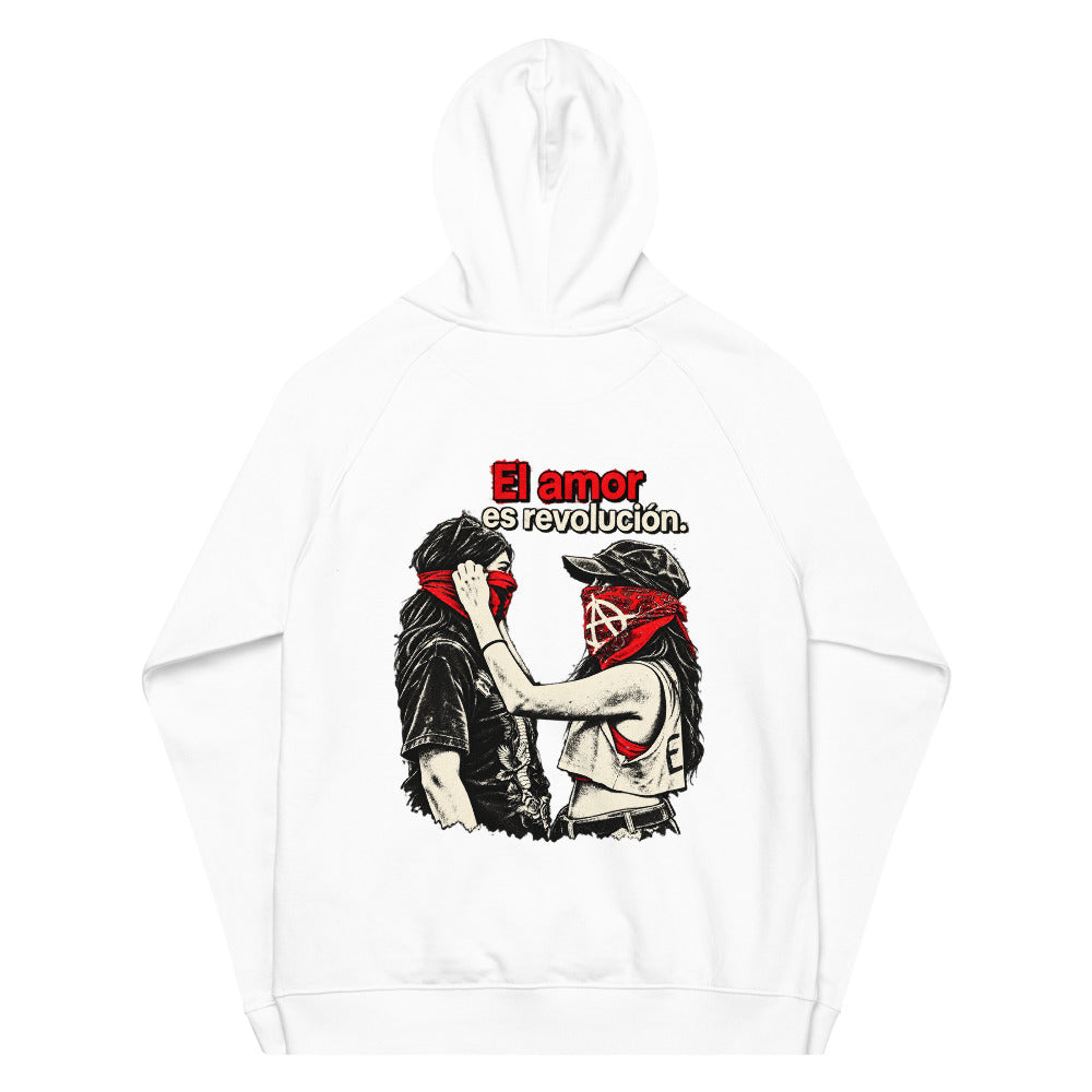 KA Studio Color P543 – White – Rückansicht | Originalmotiv | Artwork EL AMOR V02 / Kapuzenfreie Rueckendruckflaeche
