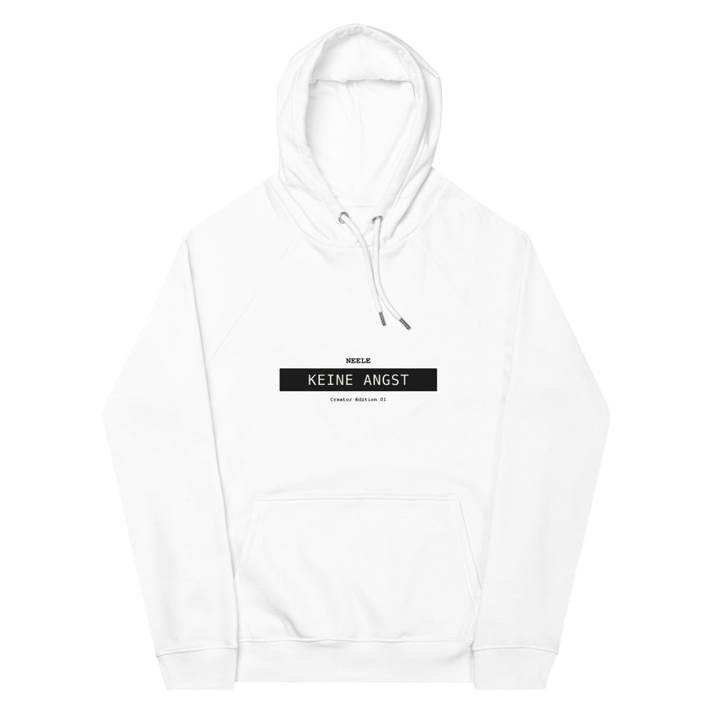 Neele – Unisex Bio-Raglan-Hoodie · White · Vorderansicht | Originalmotiv