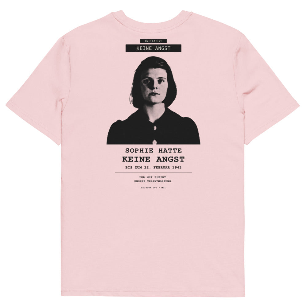 Sophie Scholl – Keine Angst | Creator 2.0 – Cotton Pink – Rückansicht | Originalmotiv