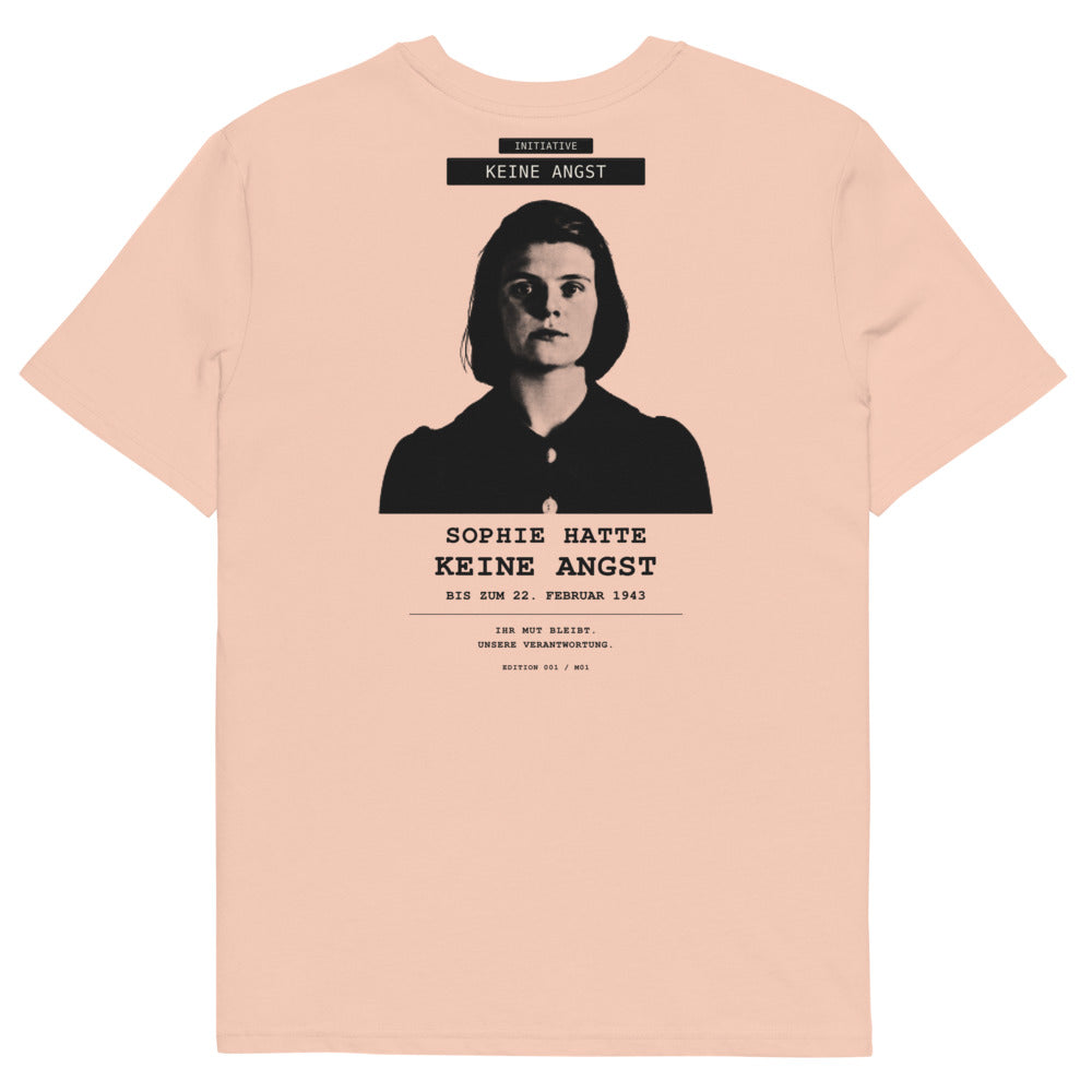 Sophie Scholl – Keine Angst | Creator 2.0 – Fraiche Peche – Rückansicht | Originalmotiv