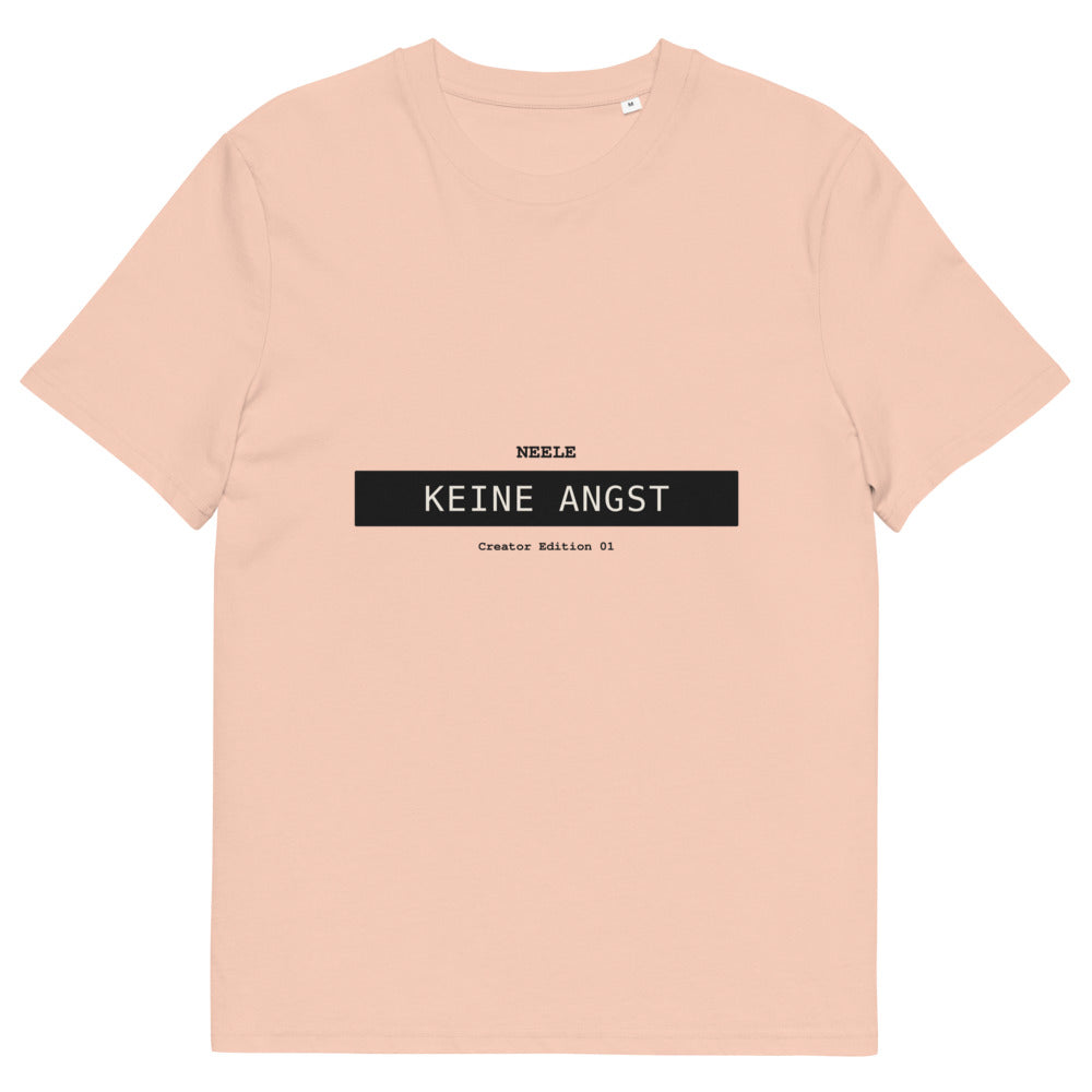 Neele – Unisex T-Shirt aus Bio-Baumwolle Creator 2.0 · Fraiche Peche · Vorderansicht | Originalmotiv
