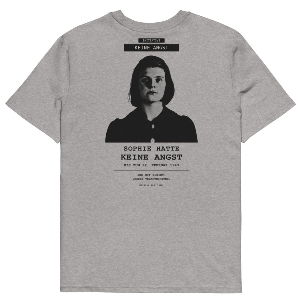 Sophie Scholl – Keine Angst | Creator 2.0 – Heather Grey – Rückansicht | Originalmotiv