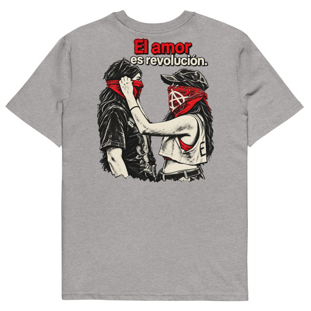 KA Studio Color P456 – Heather Grey – Rückansicht | Originalmotiv | Artwork EL AMOR V01 / Maximale Rueckendruckflaeche