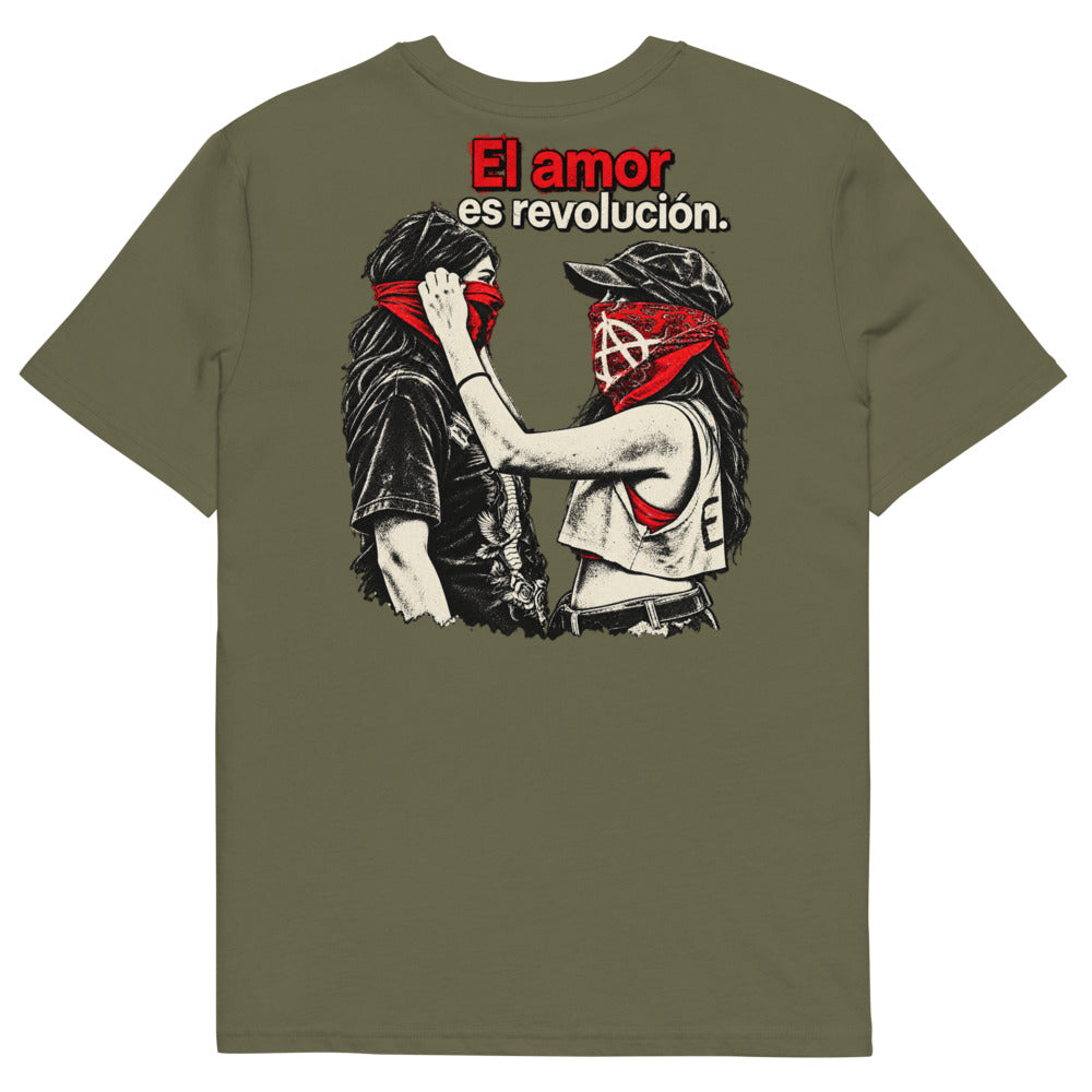 KA Studio Color P456 – Khaki – Rückansicht | Originalmotiv | Artwork EL AMOR V01 / Maximale Rueckendruckflaeche