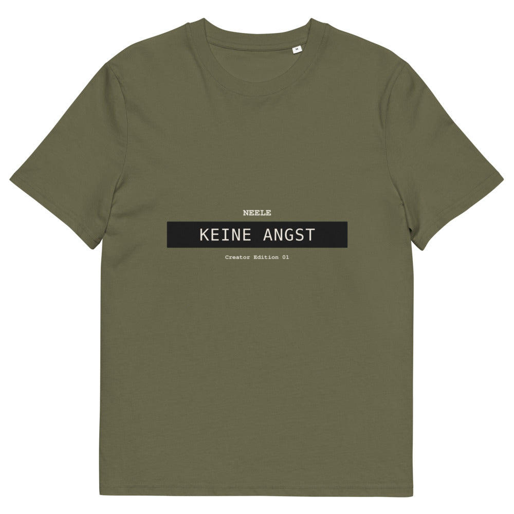 Neele – Unisex T-Shirt aus Bio-Baumwolle Creator 2.0 · Khaki · Vorderansicht | Originalmotiv