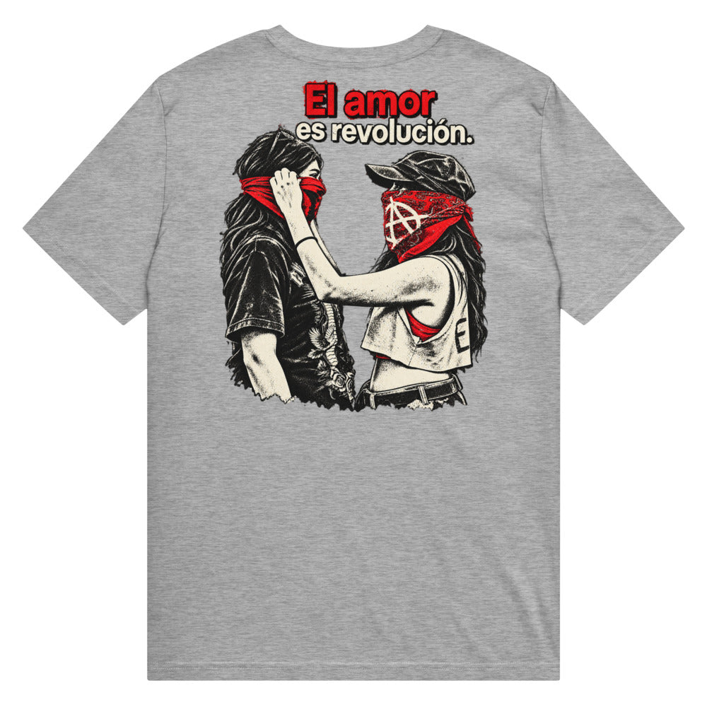 KA Studio Color P824 – Heather Grey – Rückansicht | Originalmotiv | Artwork EL AMOR V01 / Maximale Rueckendruckflaeche