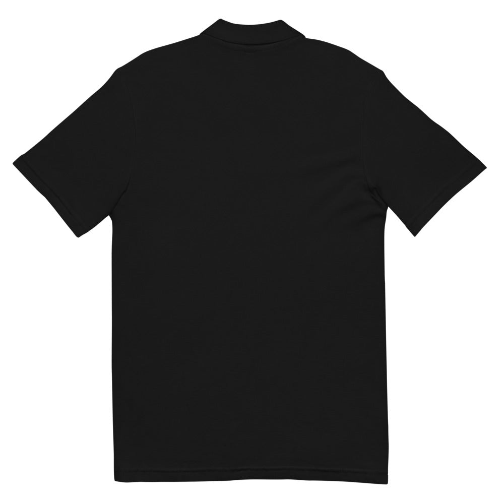Neele – Unisex Piqué-Poloshirt · Black · Rückansicht | Originalmotiv