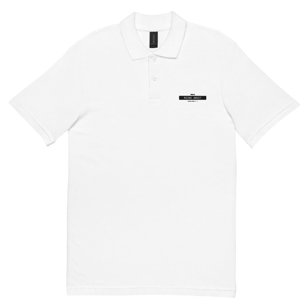 Neele – Unisex Piqué-Poloshirt · White · Vorderansicht | Originalmotiv